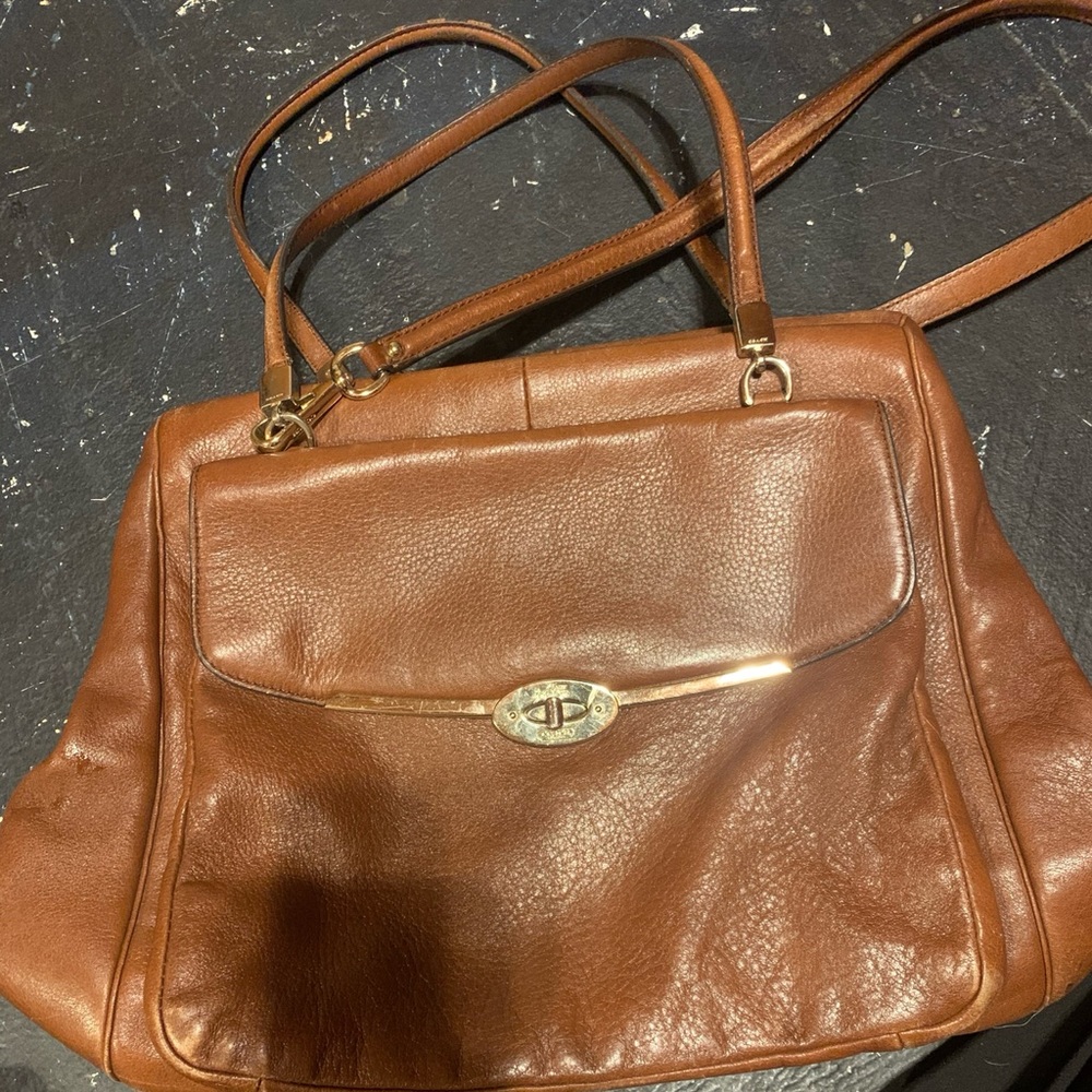 Pre-owned Coach Madison Chestnut Satchel